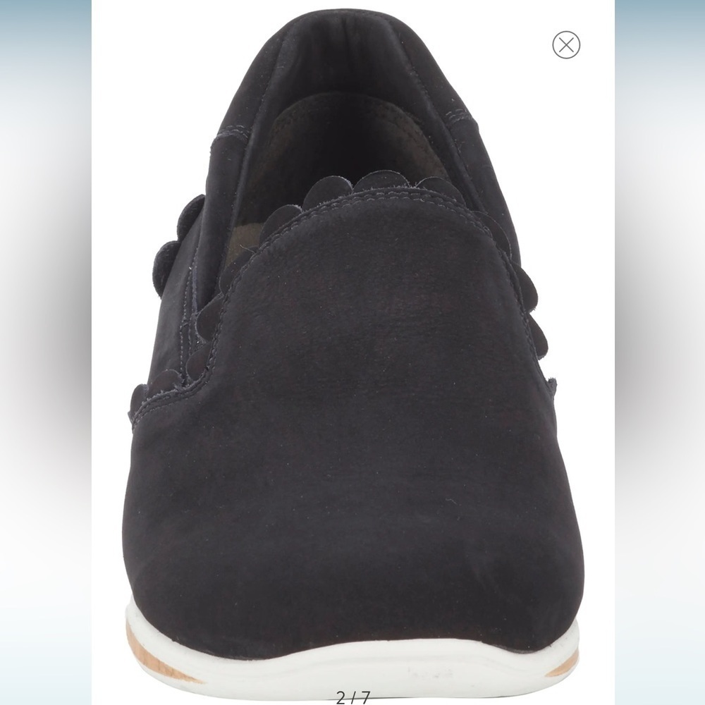 Walking Cradles Delta black Nubuck slide on comfort shoes Sz 8 W